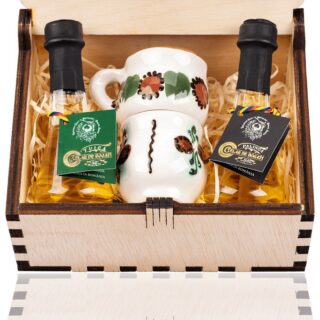 Cutie cadou 2 Toiuri 50ml si 2 cescute traditionale – CELAR