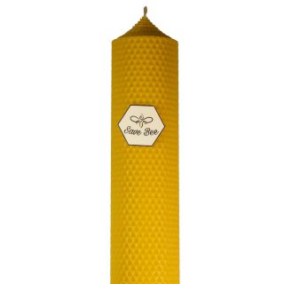 Lumânare din ceară naturală H28/D5.5 – natur