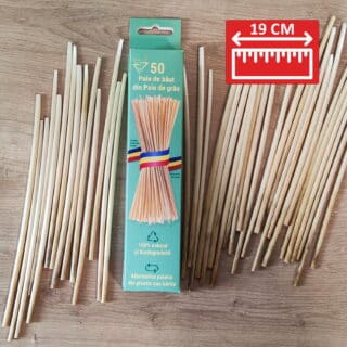 Paie de băut premium din tulpini de grâu 19 cm – cutie de 50 buc